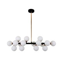 Люстра на штанге Lumina Deco Marsiada LDP 6033-16 BK+MD