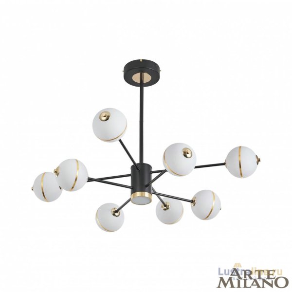 Люстра на штанге Arte Milano 272069/8 BK Люстра на штанге Arte Milano 272069/8 BK