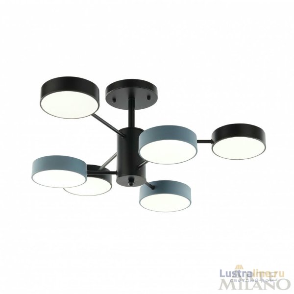 Люстра на штанге Arte Milano Ferrara 250906/6B Bk/Gr