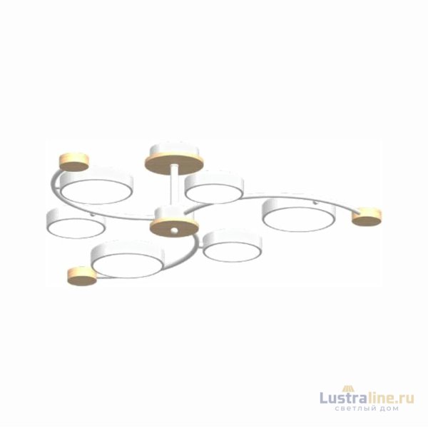 Люстра на штанге LED4U L3207-840 WH