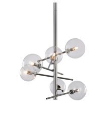 Люстра на штанге Delight Collection Globe Mobile MX19009070-6A chrome