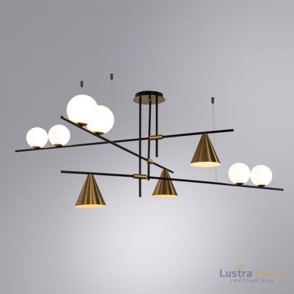 Люстра на штанге Arte Lamp Jacob A7029PL-9BK Люстра на штанге Arte Lamp Jacob A7029PL-9BK