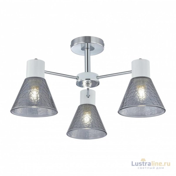 Люстра на штанге Arte Milano Napoli 322408/3 CR+WH Люстра на штанге Arte Milano Napoli 322408/3 CR+WH