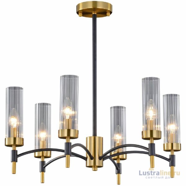 Люстра на штанге Illumico IL5177-6PLS-29 BRASS TUBO