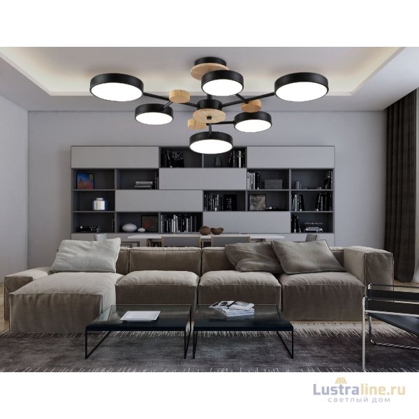 Люстра на штанге Ambrella Light Linetech Comfort FL4863 Люстра на штанге Ambrella Light Linetech Comfort FL4863