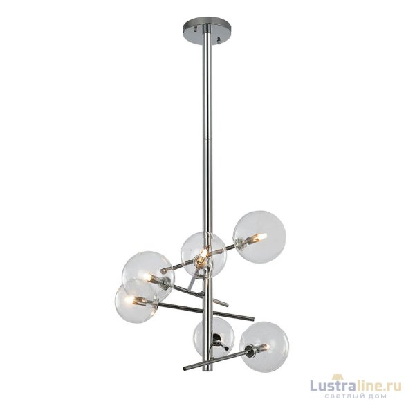 Люстра на штанге Delight Collection Globe Mobile MX19009070-6A chrome Люстра на штанге Delight Collection Globe Mobile MX19009070-6A chrome
