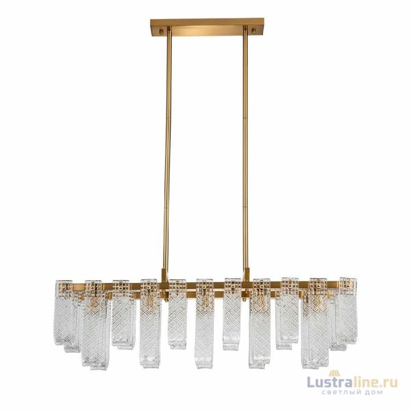 Люстра на штанге Indigo Brina 12027/10PL Brass V000367