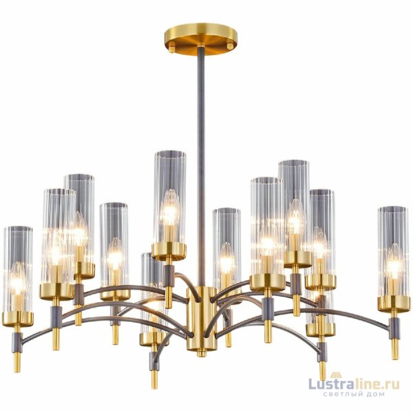 Люстра на штанге Illumico IL5177-6+6PLS-29 BRASS TUBO