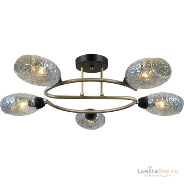 Люстра на штанге Illumico IL0300-5CSQ-79 BK AB