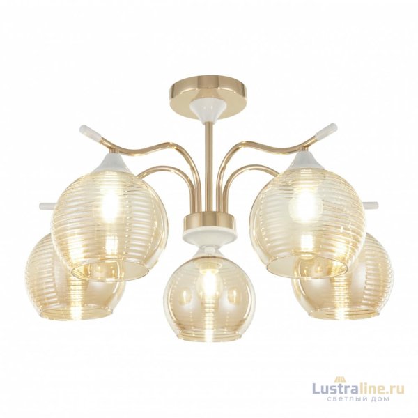 Люстра на штанге Arte Milano Napoli 327719/5 FG+WH Люстра на штанге Arte Milano Napoli 327719/5 FG+WH
