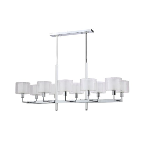 Люстра на штанге Crystal Lux MAESTRO SP-PL10 L1100 CHROME