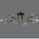 Люстра на штанге Illumico IL0255-6CSQ-79 BK AB