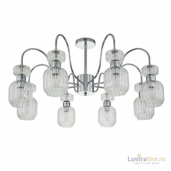 Люстра на штанге Escada Gloss 1141/8PL Chrome/Clear