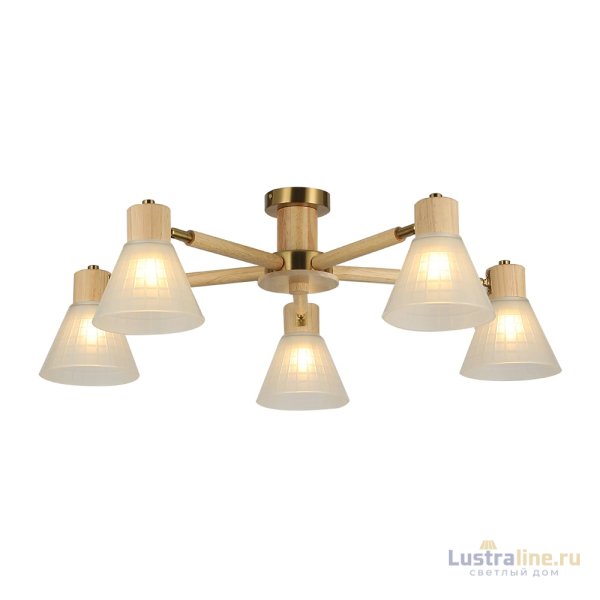 Люстра на штанге Arte Lamp Meleph A4096PL-5BR Люстра на штанге Arte Lamp Meleph A4096PL-5BR