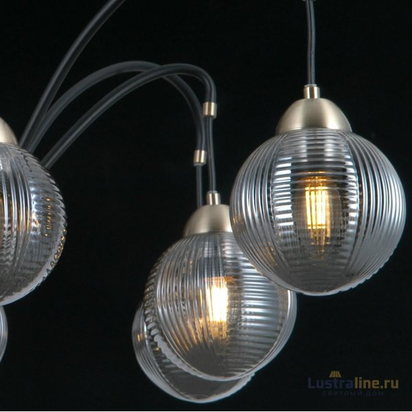 Люстра на штанге Illumico IL0433-8PSQ-79 BK AB