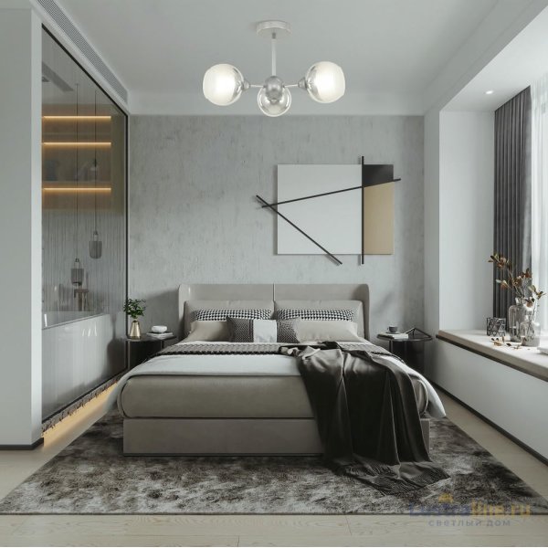 Люстра на штанге Arte Milano Napoli 327007/3 CR Люстра на штанге Arte Milano Napoli 327007/3 CR