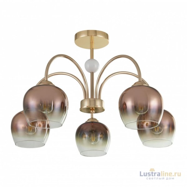 Люстра на штанге Arte Milano Napoli 325410/5 FG+WH Люстра на штанге Arte Milano Napoli 325410/5 FG+WH