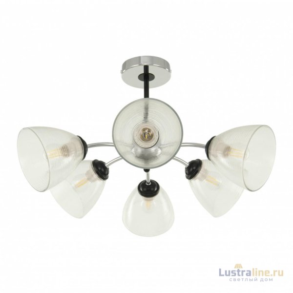 Люстра на штанге Arte Milano Napoli 329007/3+3 CR.BK Люстра на штанге Arte Milano Napoli 329007/3+3 CR.BK