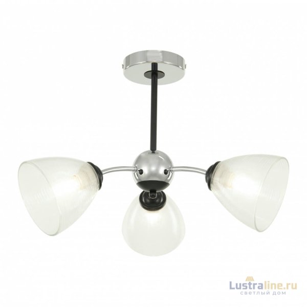 Люстра на штанге Arte Milano Napoli 329007/3 CR.BK Люстра на штанге Arte Milano Napoli 329007/3 CR.BK
