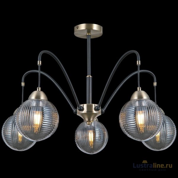 Люстра на штанге Illumico IL0433-5PSQ-79 BK AB
