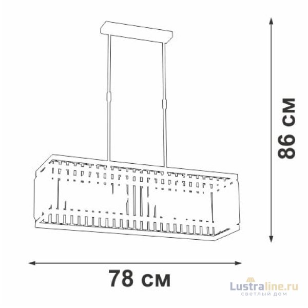 Люстра на штанге Vitaluce V5881-8/6PL Люстра на штанге Vitaluce V5881-8/6PL