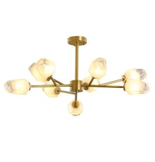 Люстра на штанге Delight Collection KM1245P-9 brass