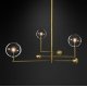Люстра на штанге Delight Collection Globe Mobile KG0835P-3 brass