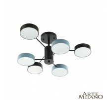 Люстра на штанге Arte Milano Ferrara 250906/6B Bk/Gr