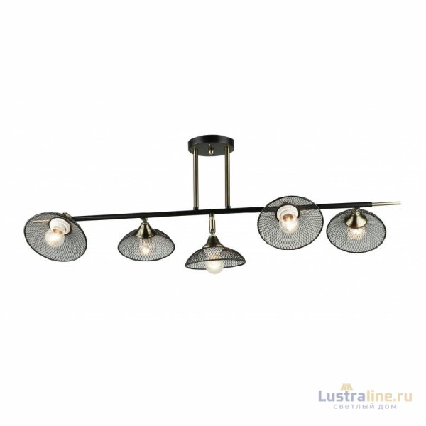 Люстра на штанге IMEX MD.5728-5-S-AB+BK