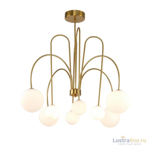 Люстра на штанге Delight Collection KG1213P-8 brass