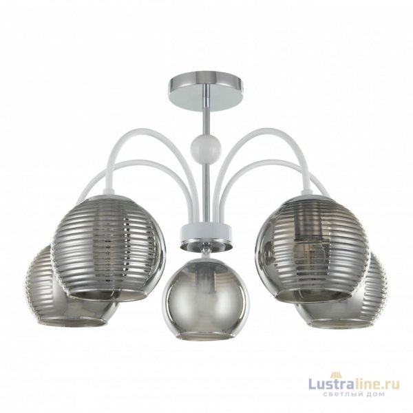 Люстра на штанге Arte Milano Napoli 320719/5 CR+WH Люстра на штанге Arte Milano Napoli 320719/5 CR+WH