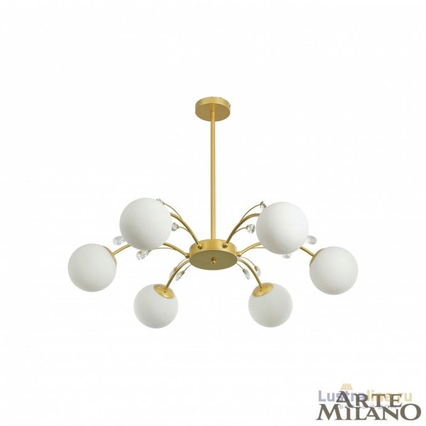 Люстра на штанге Arte Milano Neapolis 273802/6 GD Люстра на штанге Arte Milano Neapolis 273802/6 GD