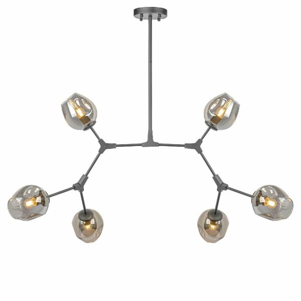 Люстра на штанге AM Group LOFT-6 BK