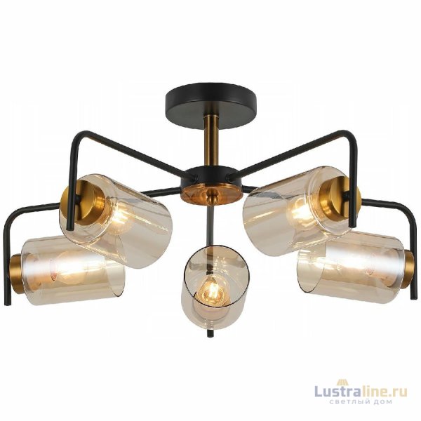 Люстра на штанге Illumico IL8248-5COU-79 BK GD