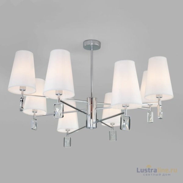 Люстра на штанге Eurosvet Milazzo 60137/8 хром a060126 Люстра на штанге Eurosvet Milazzo 60137/8 хром a060126