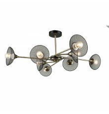 Люстра на штанге IMEX MD.5700-8-S-AB+BK