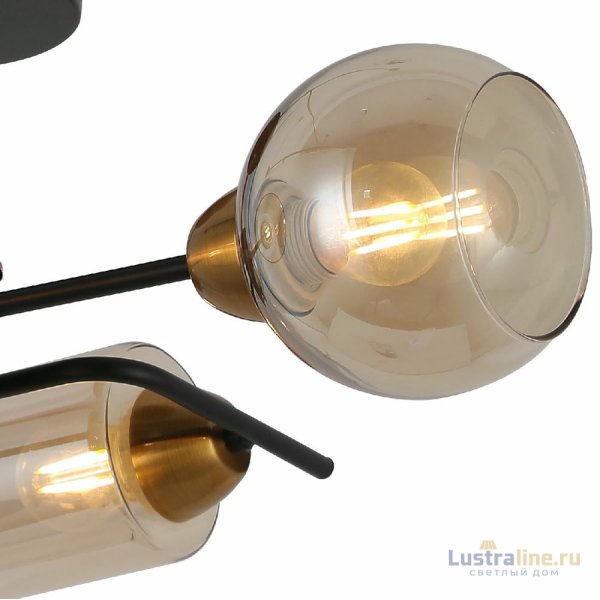 Люстра на штанге Illumico IL8243-4COU-79 BK BR