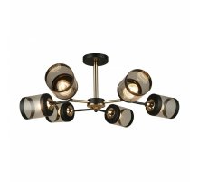 Люстра на штанге IMEX MD.3592-6-S-BK+FGD Люстра на штанге IMEX MD.3592-6-S-BK+FGD