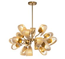 Люстра на штанге Indigo Fless 11033/18R Amber V000345