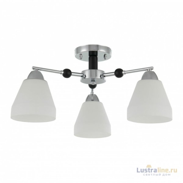 Люстра на штанге Arte Milano Napoli 325119/3 CR+BK Люстра на штанге Arte Milano Napoli 325119/3 CR+BK