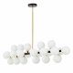 Люстра на штанге Lumina Deco Marsiada LDP 6033-24 BK+GD