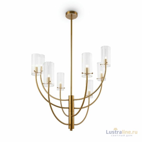 Люстра на штанге Maytoni Arco MOD223PL-08BS