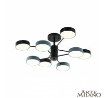 Люстра на штанге Arte Milano Ferrara 250906/8B Bk/Gr Люстра на штанге Arte Milano Ferrara 250906/8B Bk/Gr