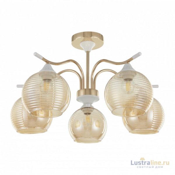 Люстра на штанге Arte Milano Napoli 327719/5 FG+WH Люстра на штанге Arte Milano Napoli 327719/5 FG+WH