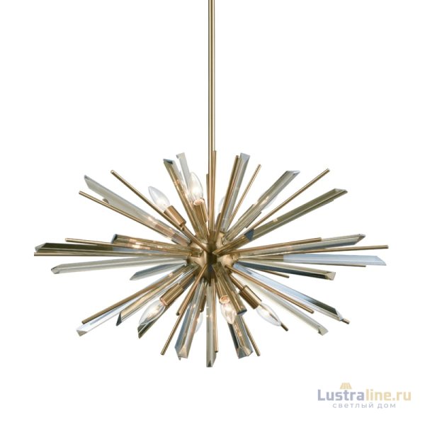 Люстра на штанге Delight Collection P68112-8AB antique brass