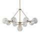 Люстра на штанге Delight Collection Globe Mobile KG0965P-10B brass