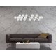 Люстра на штанге Lumina Deco Marsiada LDP 6033-24 BK+GD