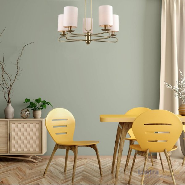 Люстра на штанге Escada Eclipse 10166/5PL Brass