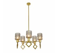 Люстра на штанге Indigo Preda 13025/5R Gold V000469 Люстра на штанге Indigo Preda 13025/5R Gold V000469