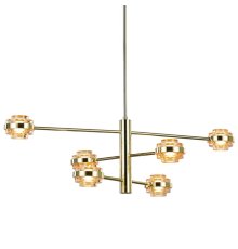 Люстра на штанге Delight Collection MD22030002 MX22030002-6A gold/champagne
